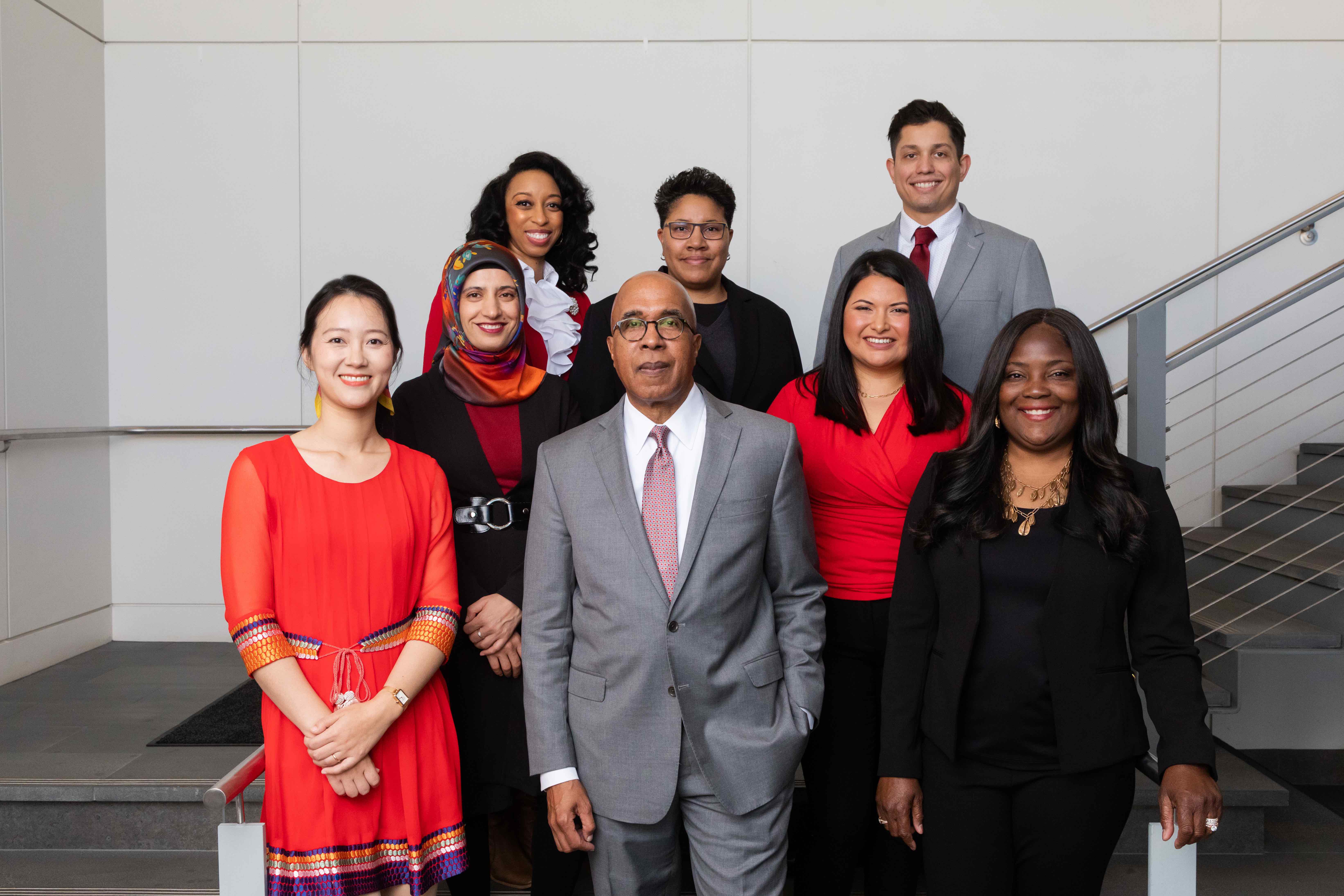 EHE Diversity Post Doctoral students with Dean Don Pope-Davis